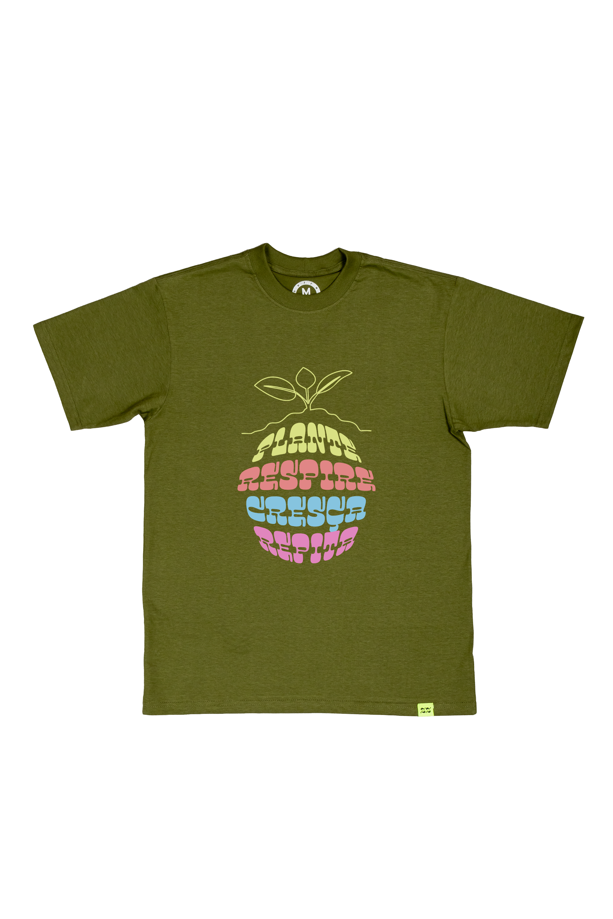 Camiseta Plante, respire, cresça, repita