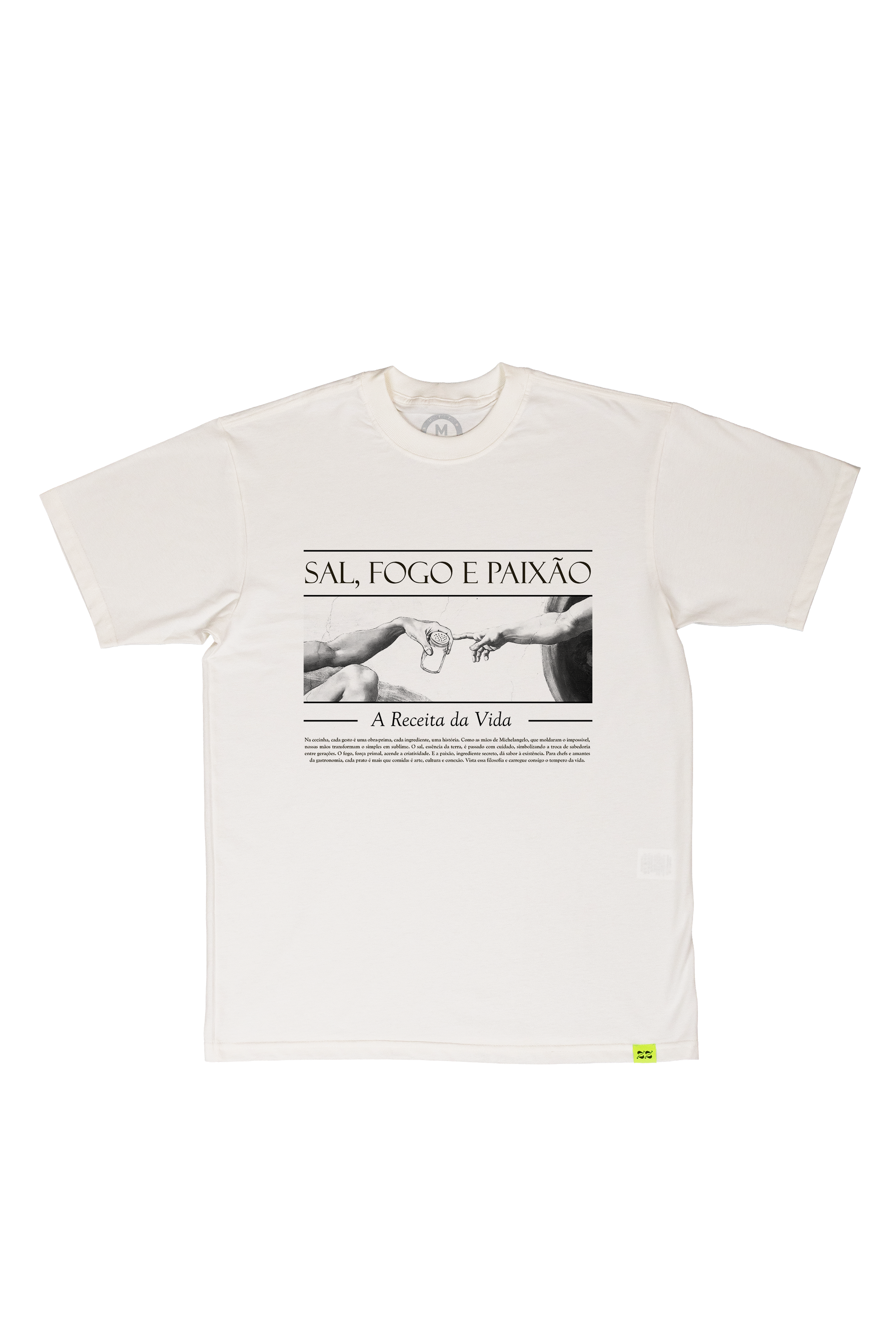 Camiseta Sal, fogo e paixão
